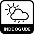 Inde og ude + symbol
